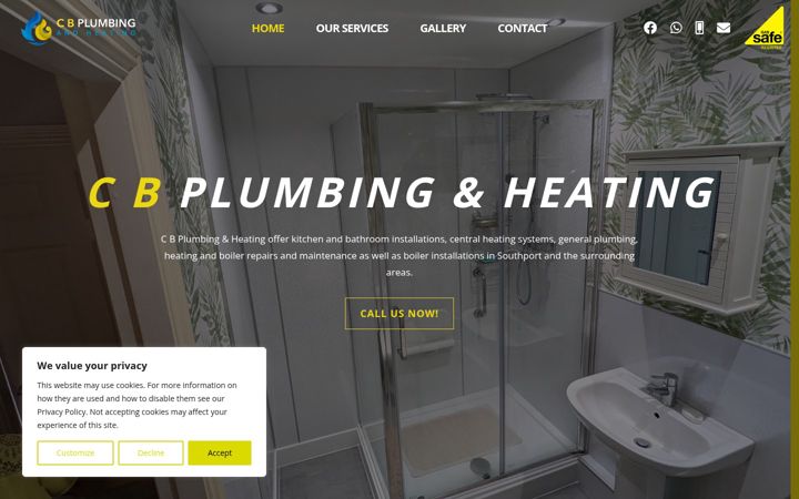 Snímek obrazovky cb-plumbingandheating.co.uk