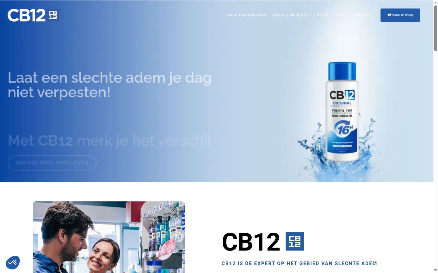 Screenshot des Einwilligungsbanners vor jeglicher Interaktion