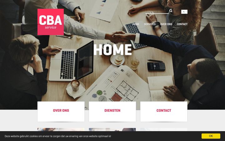 Screenshot of cba-service.de