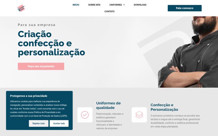 Screenshot of cbacelar.com