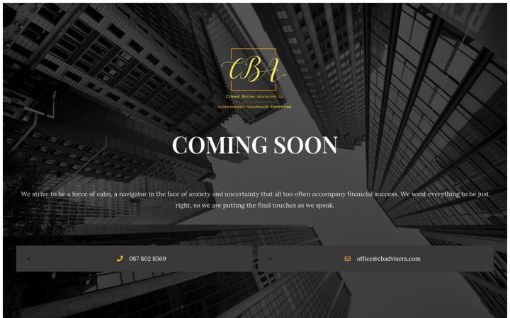 Screenshot of cbadvisers.com