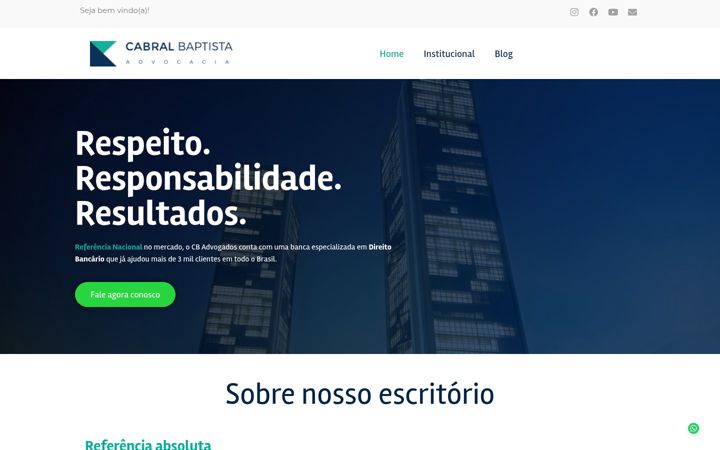 Screenshot of cbadvogados.com