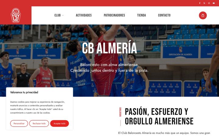 Screenshot of cbalmeria.es