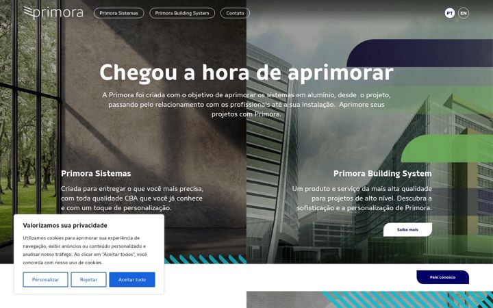 Screenshot of cbaprimora.com.br