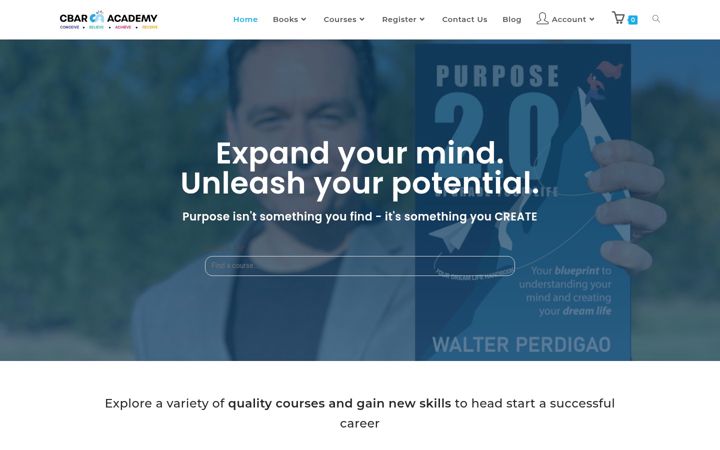 Screenshot of cbar-academy.com