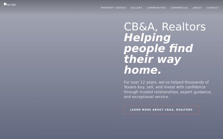 Screenshot of cbarealtors.com