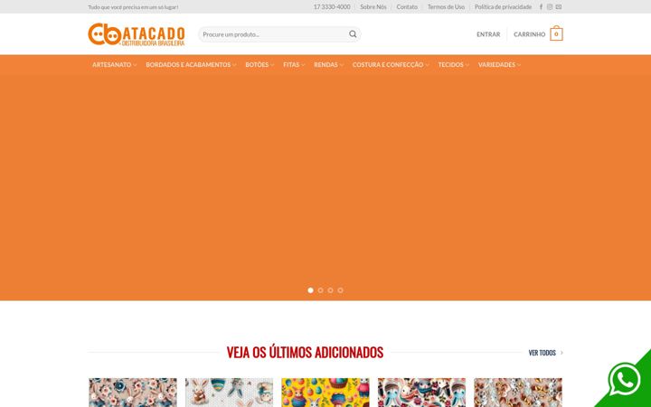Ekrano kopija cbatacado.com.br