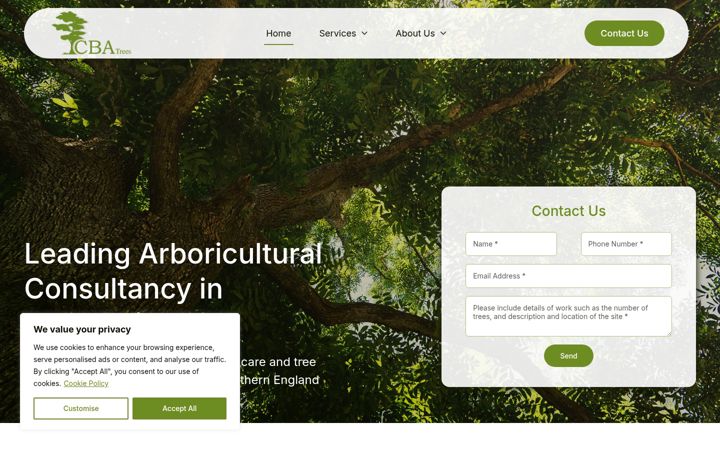Screenshot of cbatrees.co.uk