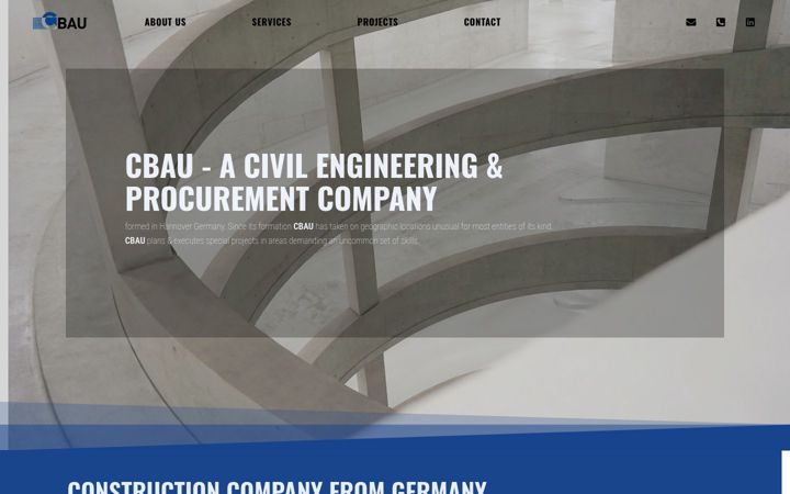 Screenshot of cbau.de