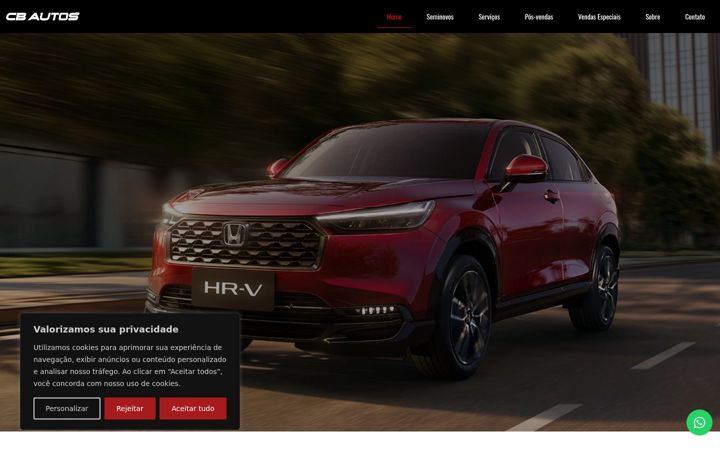 Screenshot von cbautos.com.br