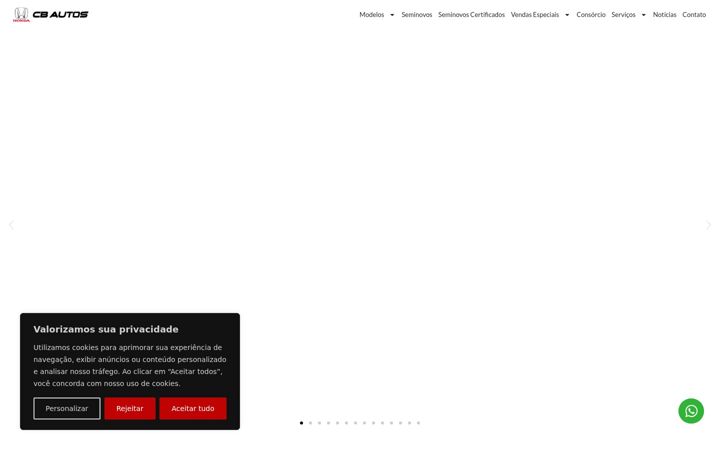 Ekrano kopija cbautoshonda.com.br