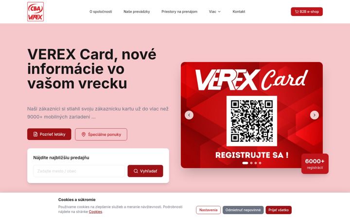 Screenshot of cbaverex.sk