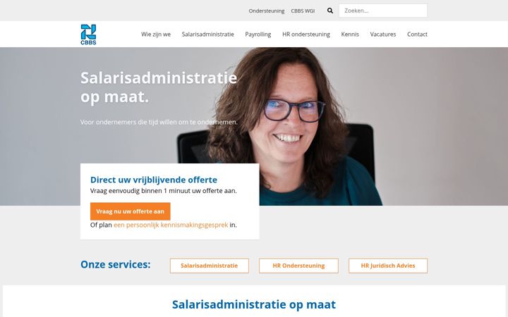 Screenshot of cbbs.nl