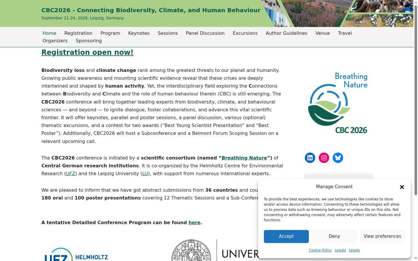 Screenshot tal-banner tal-kunsens muri qabel kwalunkwe interazzjoni