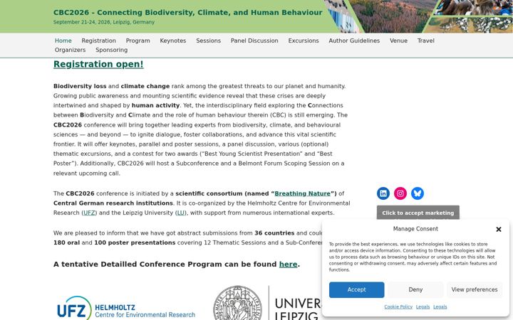 Screenshot of cbc-conference.org