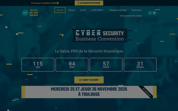 Screenshot of cbc-convention.com