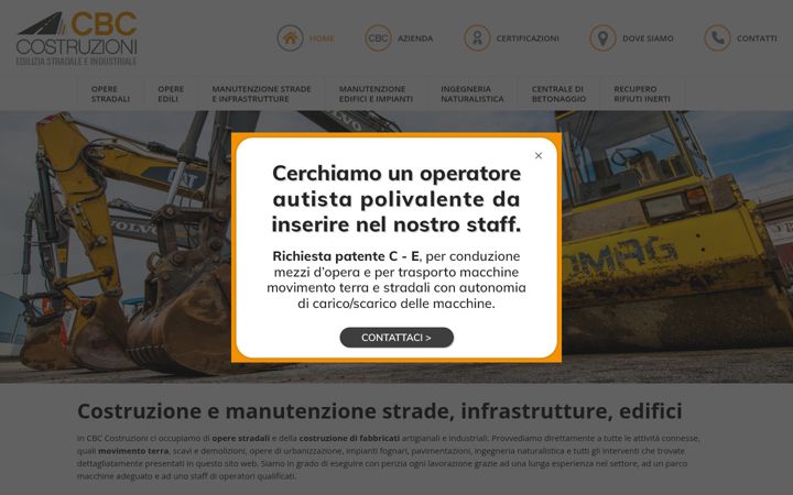 Screenshot of cbc-costruzioni.it