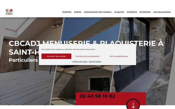 Screenshot of cbcadj.fr