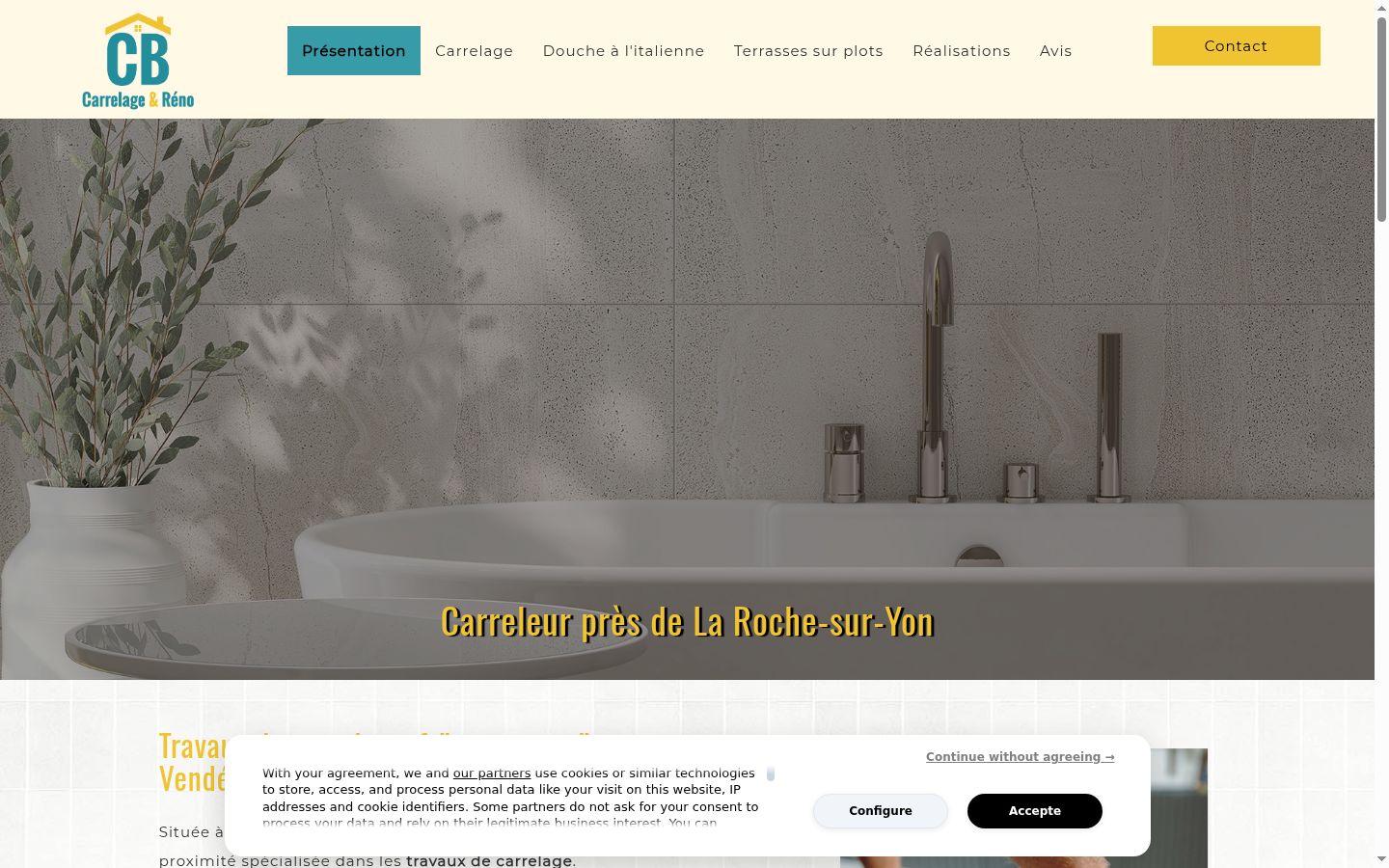 Screenshot tal-banner tal-kunsens muri qabel kwalunkwe interazzjoni