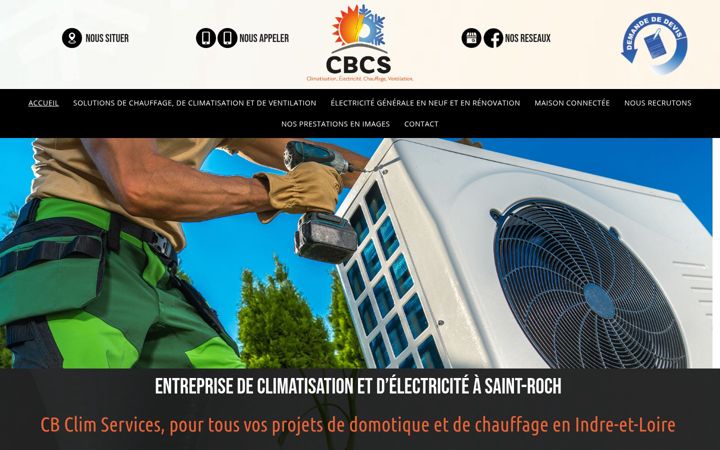 Snímek obrazovky cbclimservices.fr