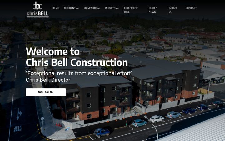 Screenshot of cbconstruction.co.nz