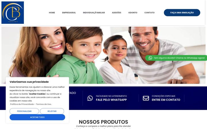 Screenshot of cbconsultoriadeseguros.com.br