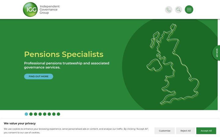 Screenshot of cbcpensionservices.co.uk