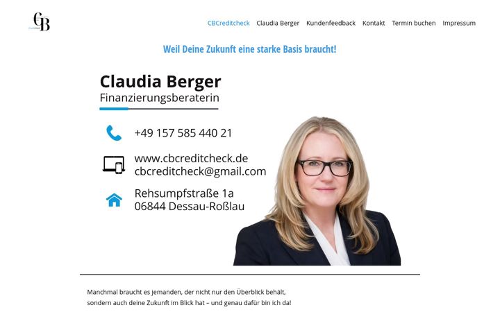 Screenshot stránky cbcreditcheck.de