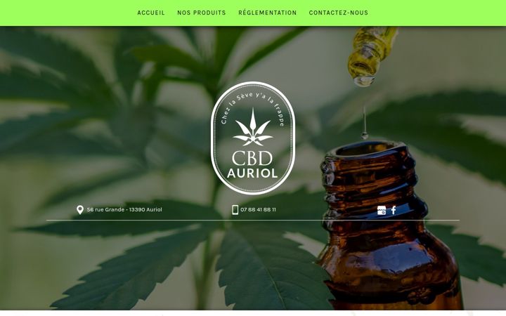 Screenshot of cbd-auriol.fr
