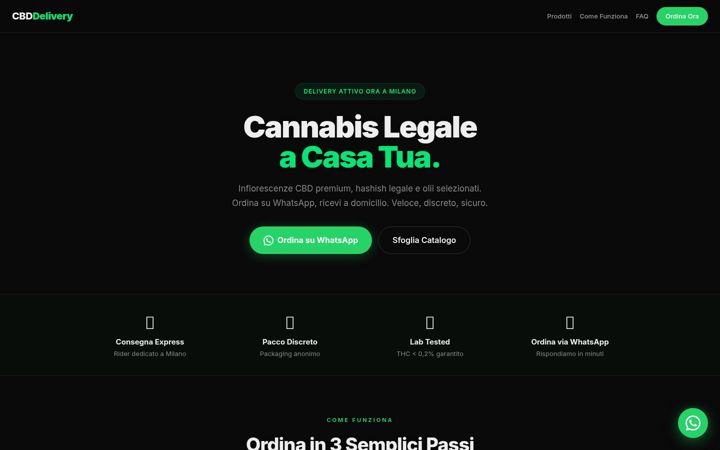 Screenshot of cbd-delivery.it