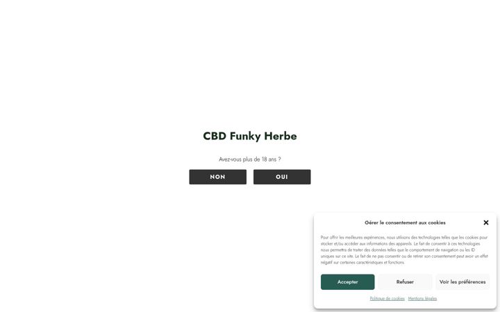 Ekrānuzņēmums no cbd-funky-herbe.fr