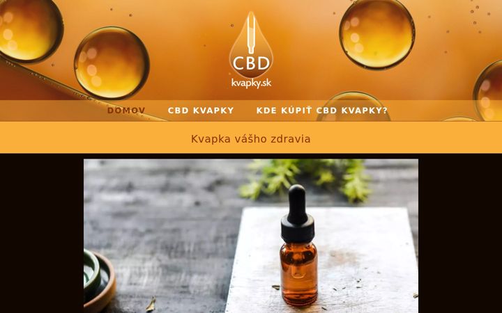 Screenshot of cbd-kvapky.sk