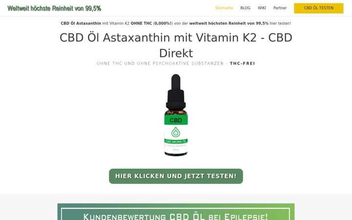 Screenshot of cbd-oel-astaxanthin.com