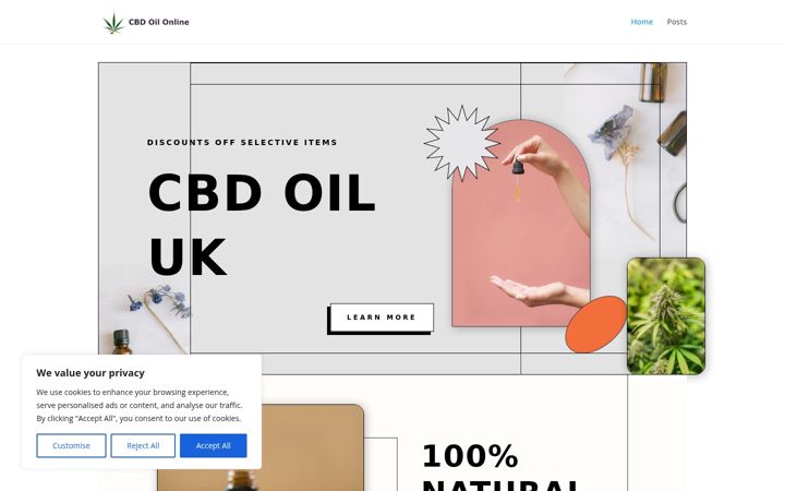 Screenshot of cbd-oil.online