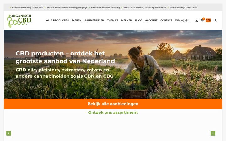 Snímek obrazovky cbd-producten.nl