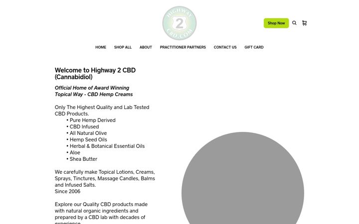 Screenshot of cbd-topicals.com