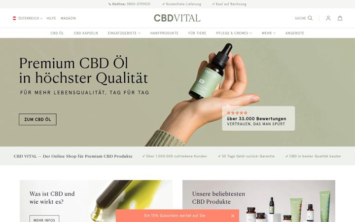 Screenshot of cbd-vital.at