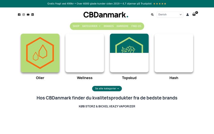 Screenshot of cbdanmark.eu