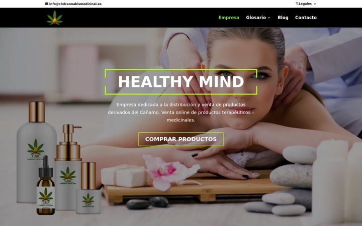 Екранна снимка на cbdcannabismedicinal.es