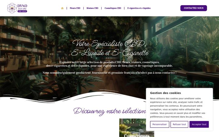 Screenshot of cbddyno.fr