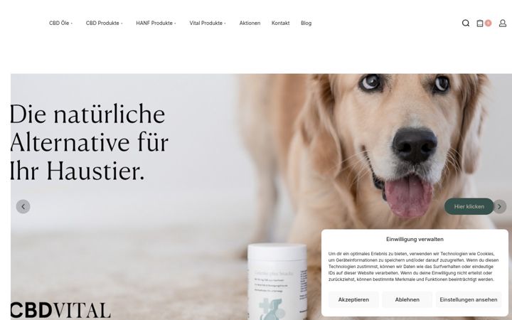 Screenshot of cbdflora.at