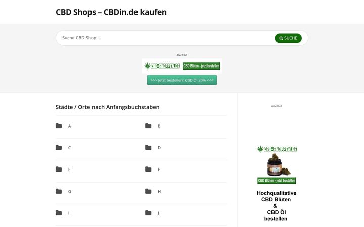 Screenshot of cbdin.de