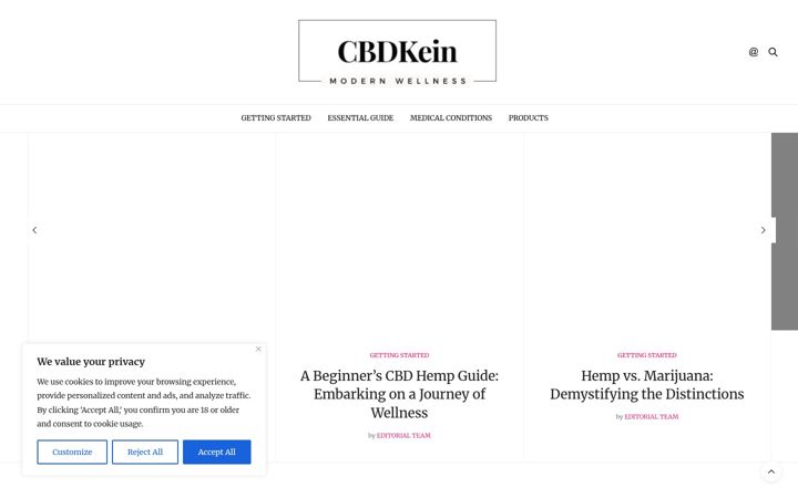 Screenshot of cbdkein.com