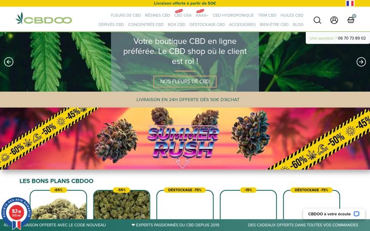 Screenshot of cbdoo.fr