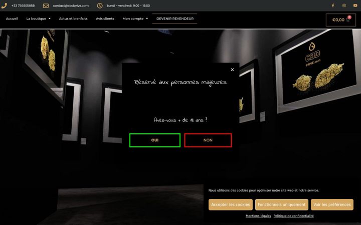 Screenshot of cbdprive.com