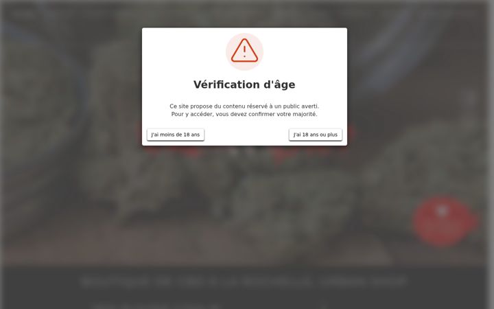 Screenshot of cbdurbanshop.fr