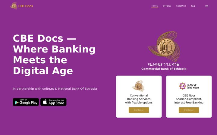 Screenshot of cbedocs.com