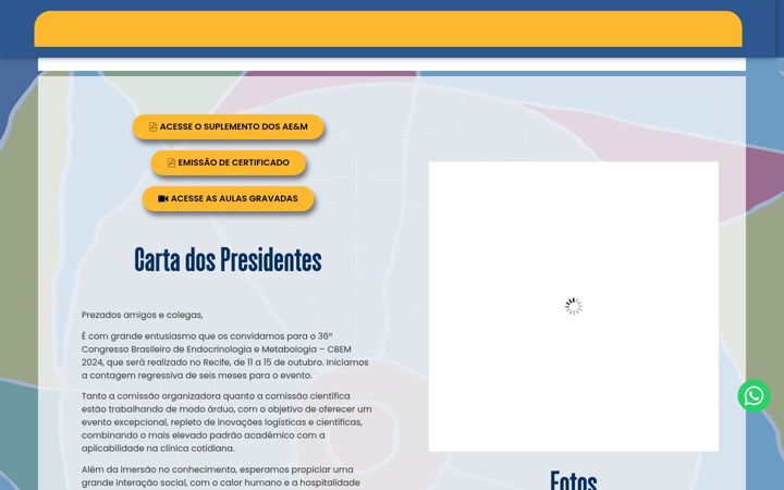 Screenshot von cbem2024.com.br