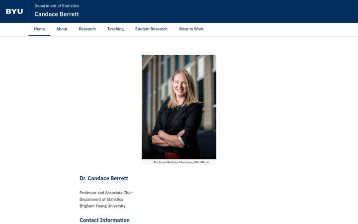 Screenshot of cberrett.byu.edu
