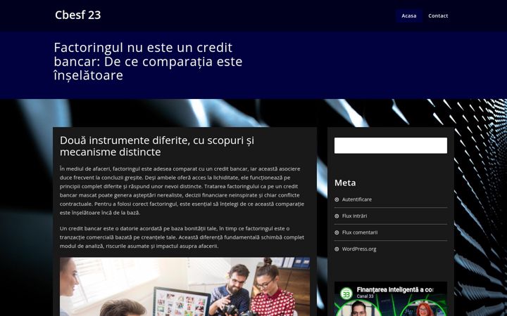 Screenshot of cbesf23.eu